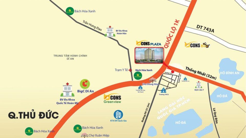 VỊ TRÍ BCONS PLAZA