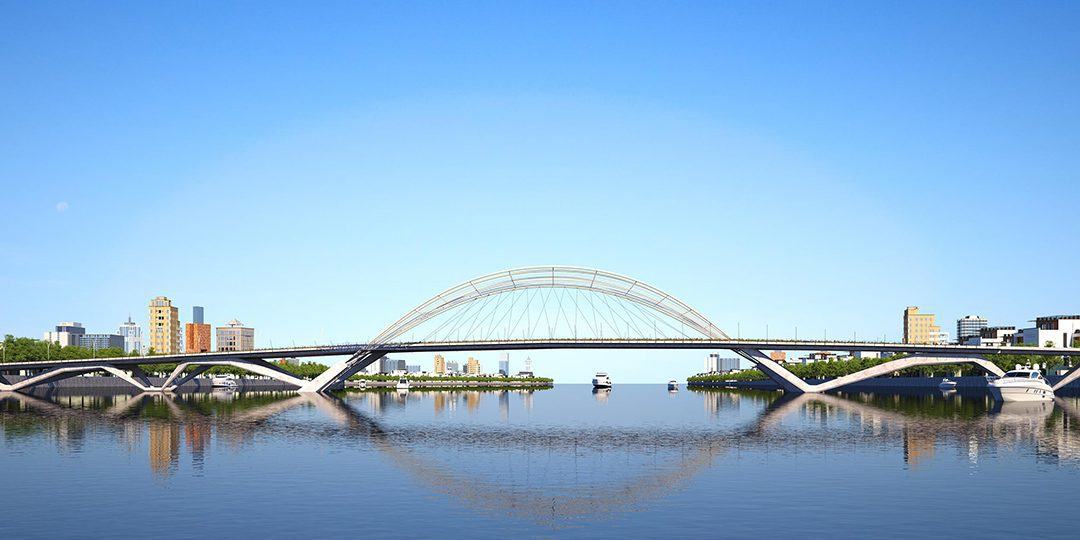 Phối cảnh cầu Thủ Thiêm 4