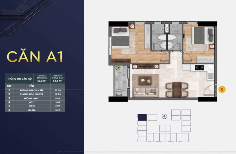 MẶT BẰNG CĂN HỘ CHI TIẾT