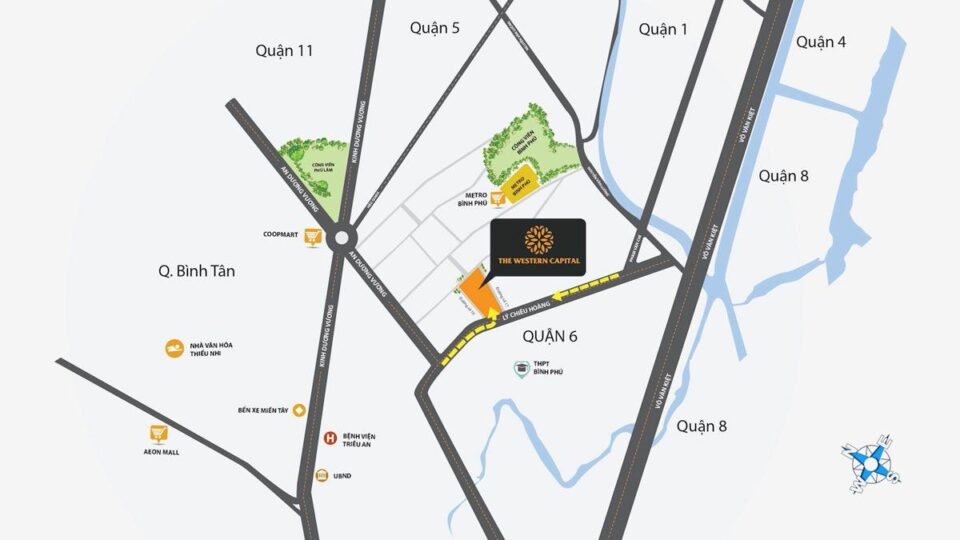Vị trí Dự án The Western Capital