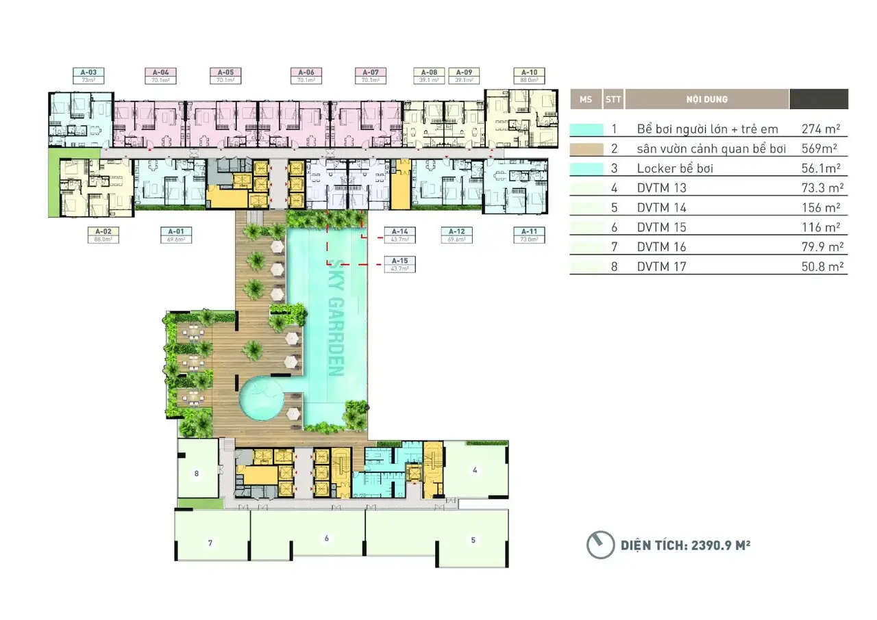 Căn hộ A&T Sky Garden Lái Thiêu Thuận An Bình Dương