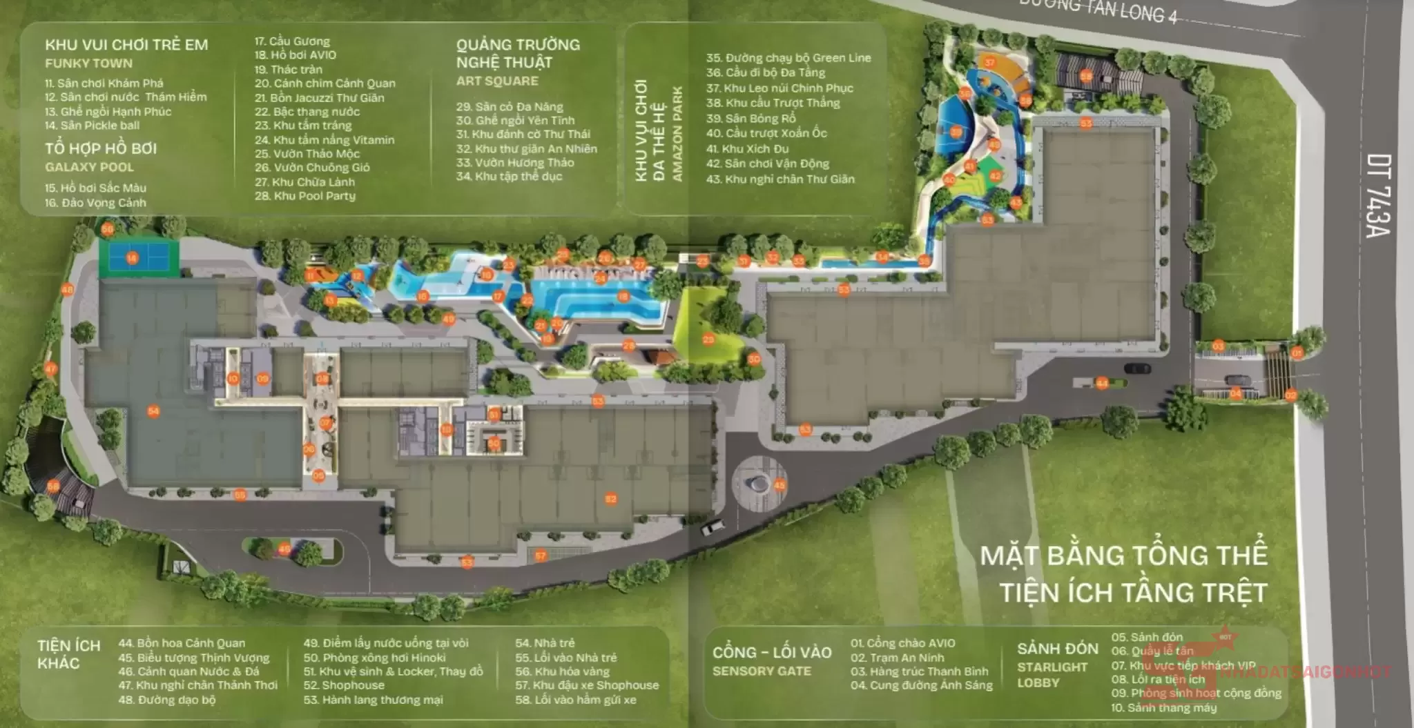 Tiện ích của chung cư Dĩ An Bình Dương TT Avio