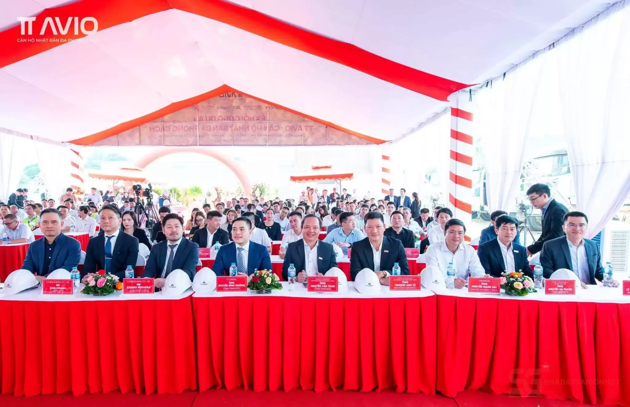 Các đại biểu tham gia lễ khởi công TT Avio