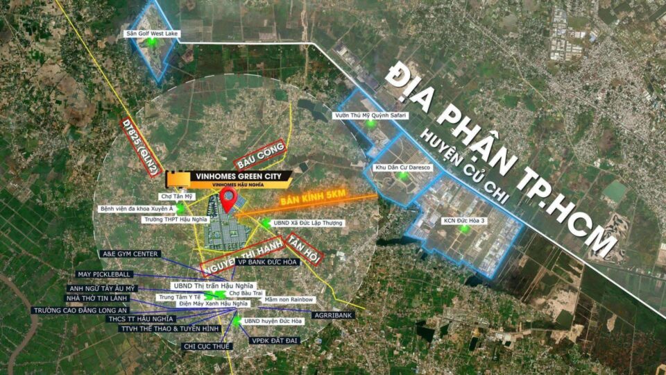Vị trí đắc địa dự án Vinhomes Green City