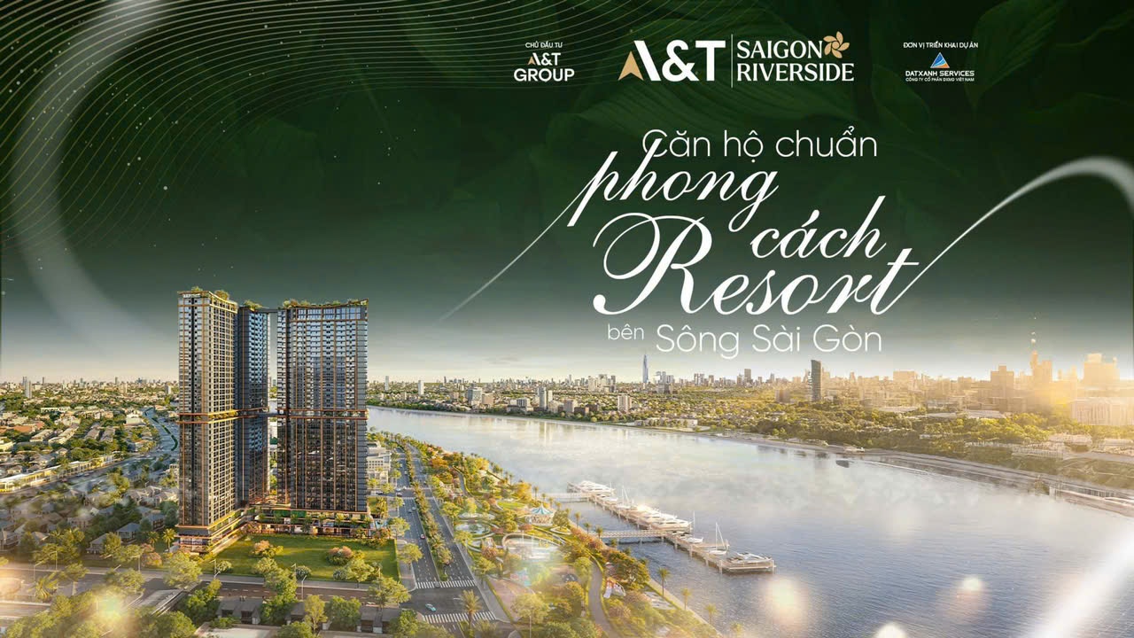 Phong cách chuẩn resort bên sông của A&T Saigon Riverside