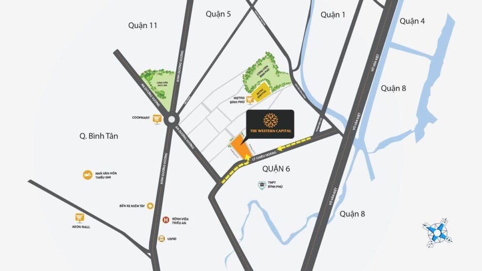 Vị trí Dự án The Western Capital