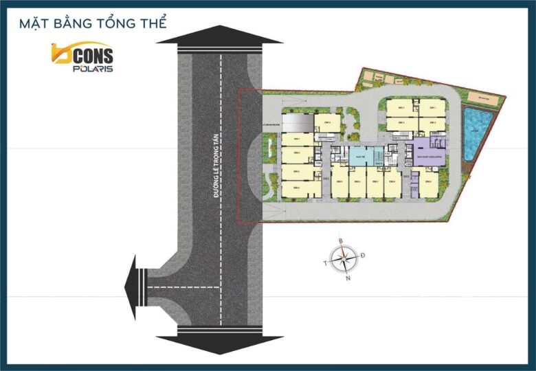 Mặt bằng tổng thể bcons-polaris