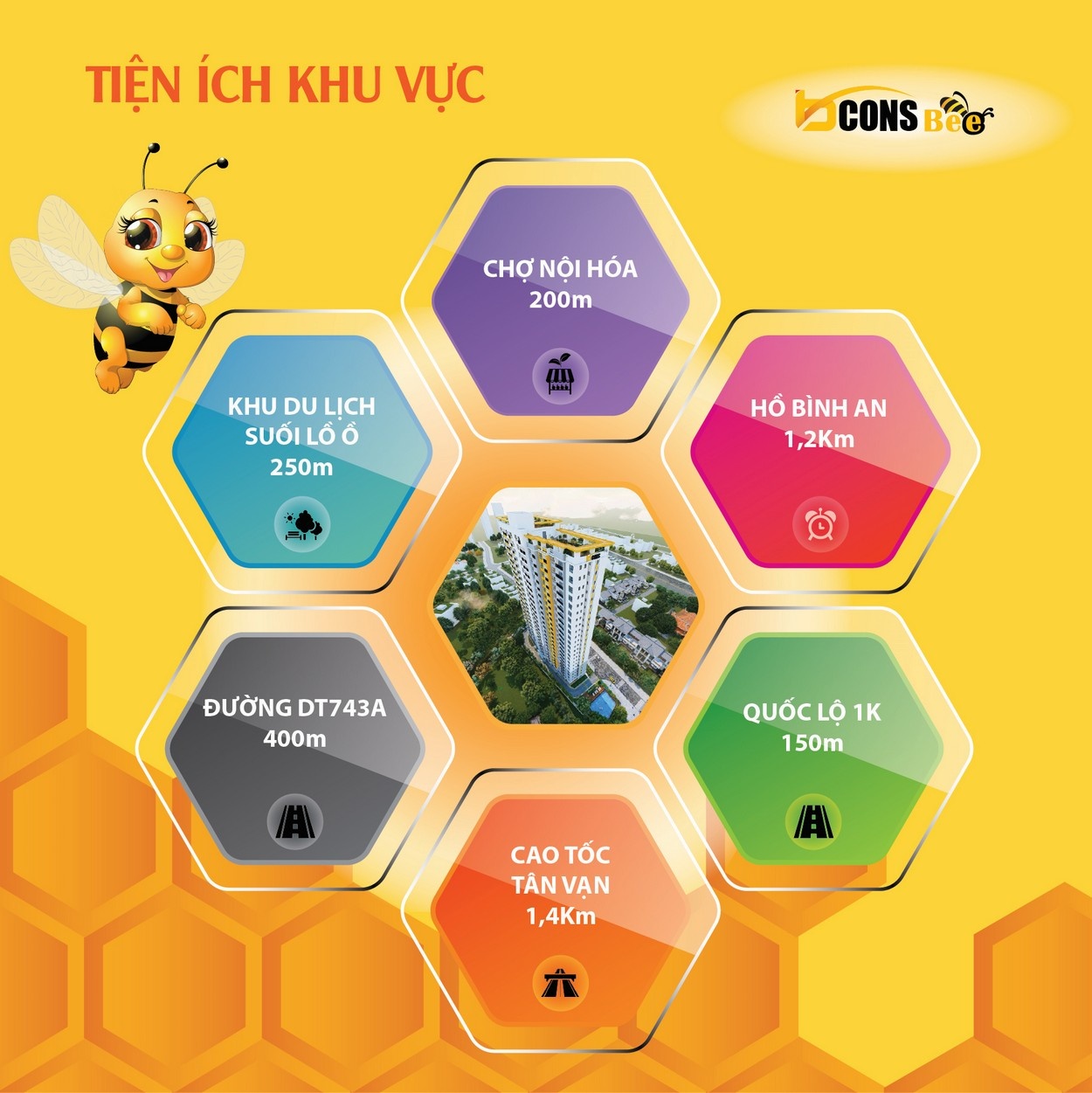 Tiện ích nội khu dự án Bcons Bee