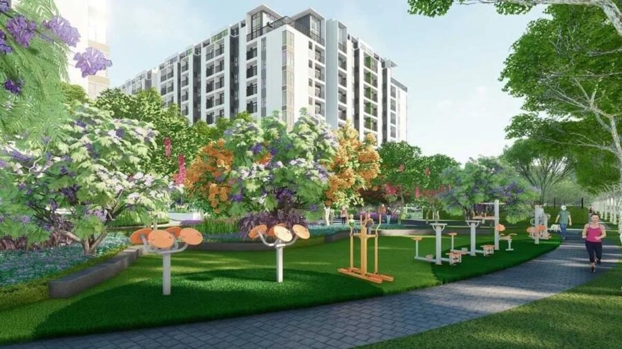 Khuôn viên đi bộ thể dục thể thao