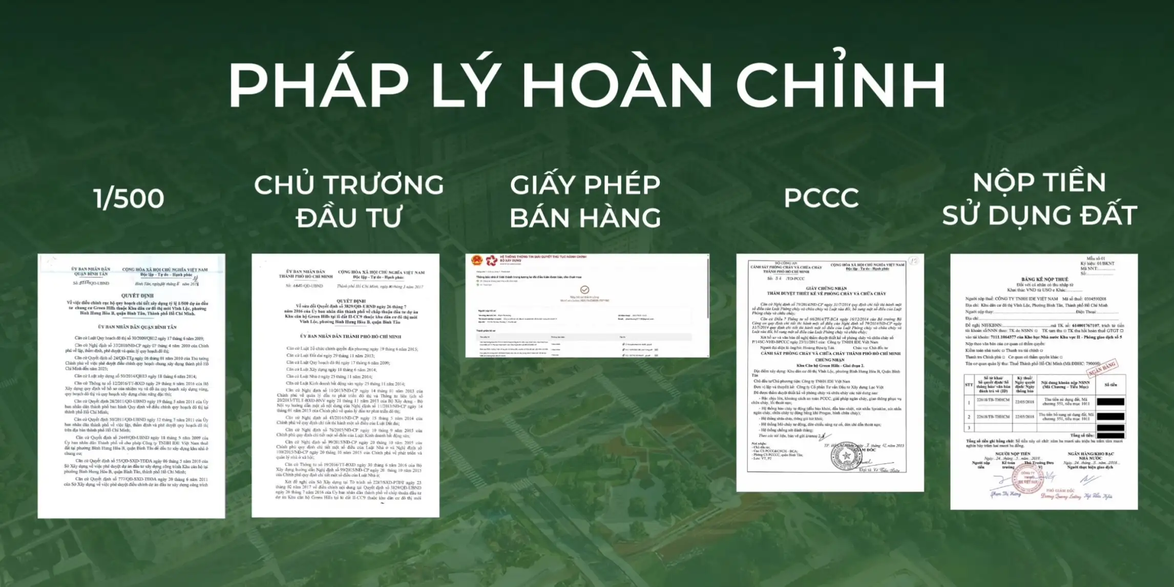 Pháp Lý Dự Án Solena By Green Town