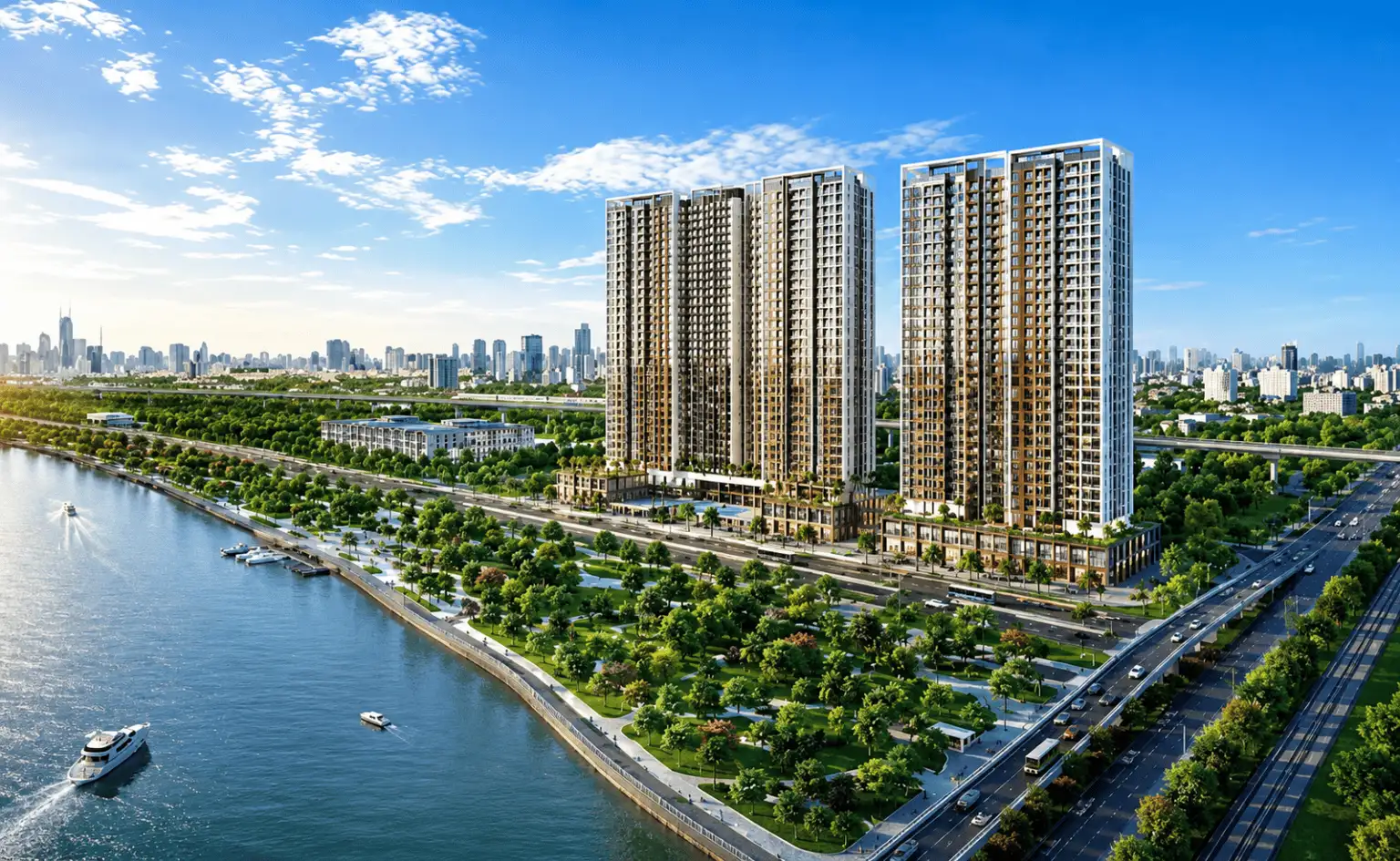 Phối cảnh tổng thể dự án Serena Riverside